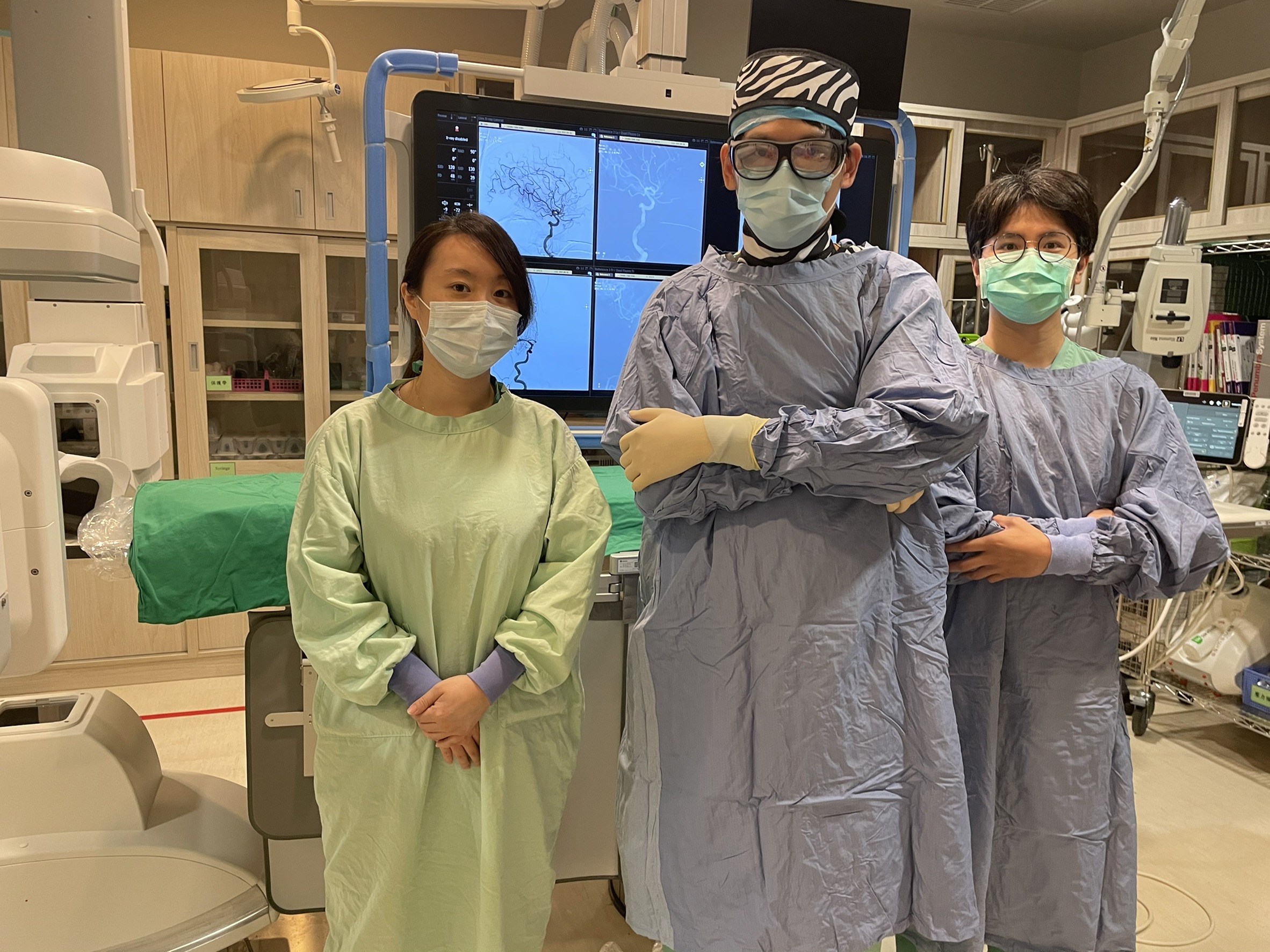 雙向數位血管X光機 成功搶救87歲腦中風病患