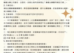 112年度「藥癮治療費用補助方案」宣導