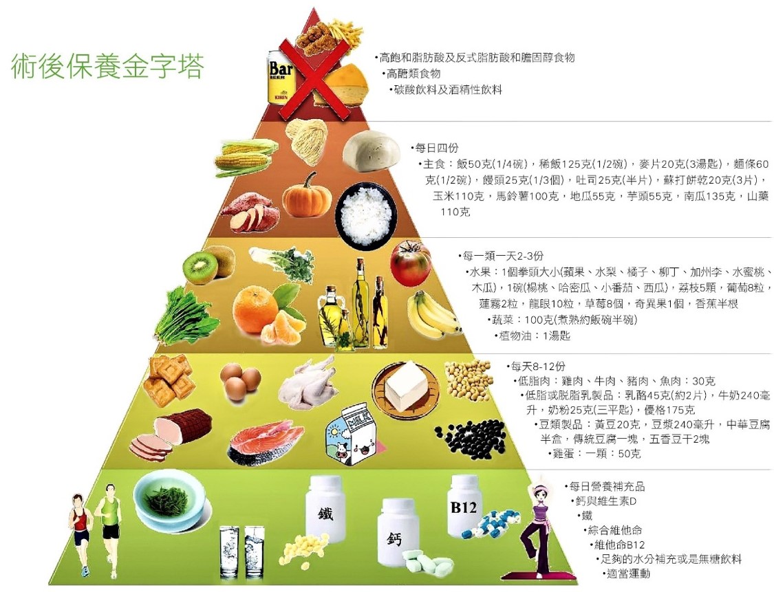 術後飲食金字塔