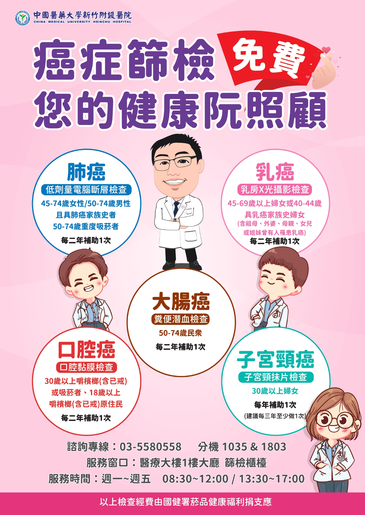 五癌篩檢